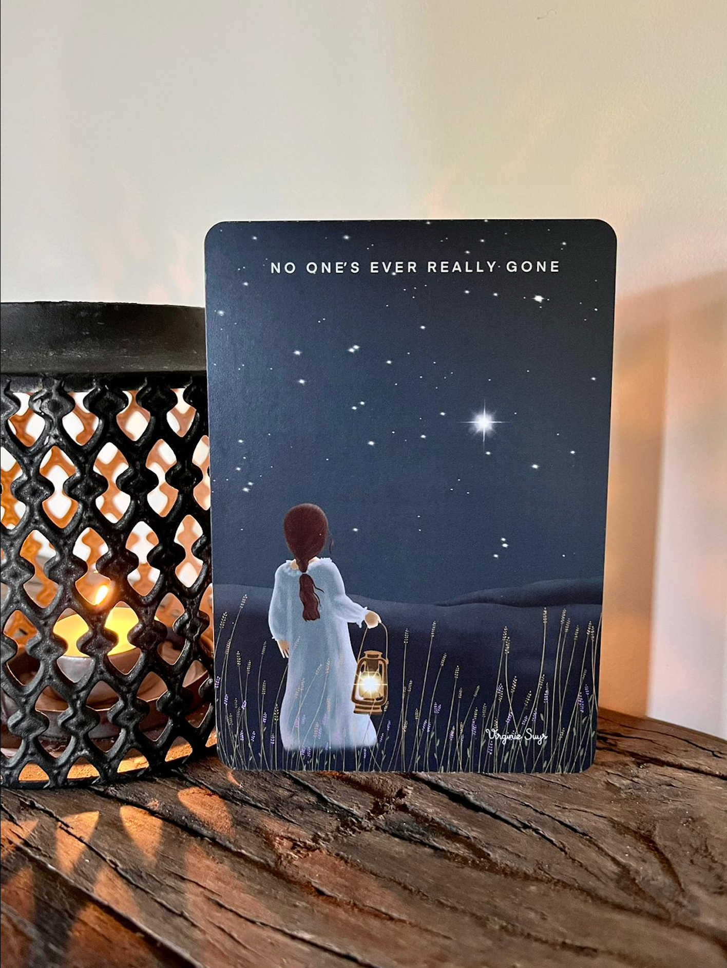 WK2315 Wishcard - no one's ever really gone - bright star