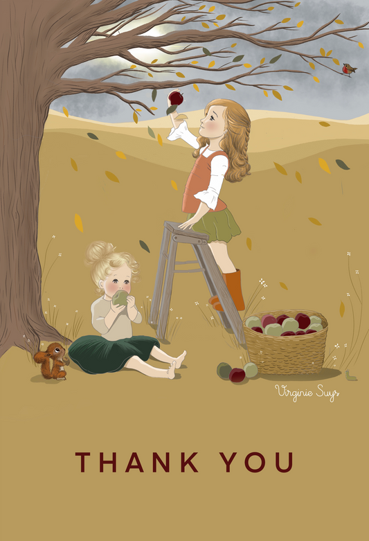 WK2314 Wishcard - thank you - autumn