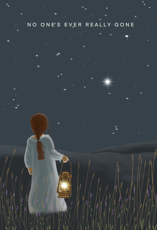 WK2315 Wishcard - no one's ever really gone - bright star