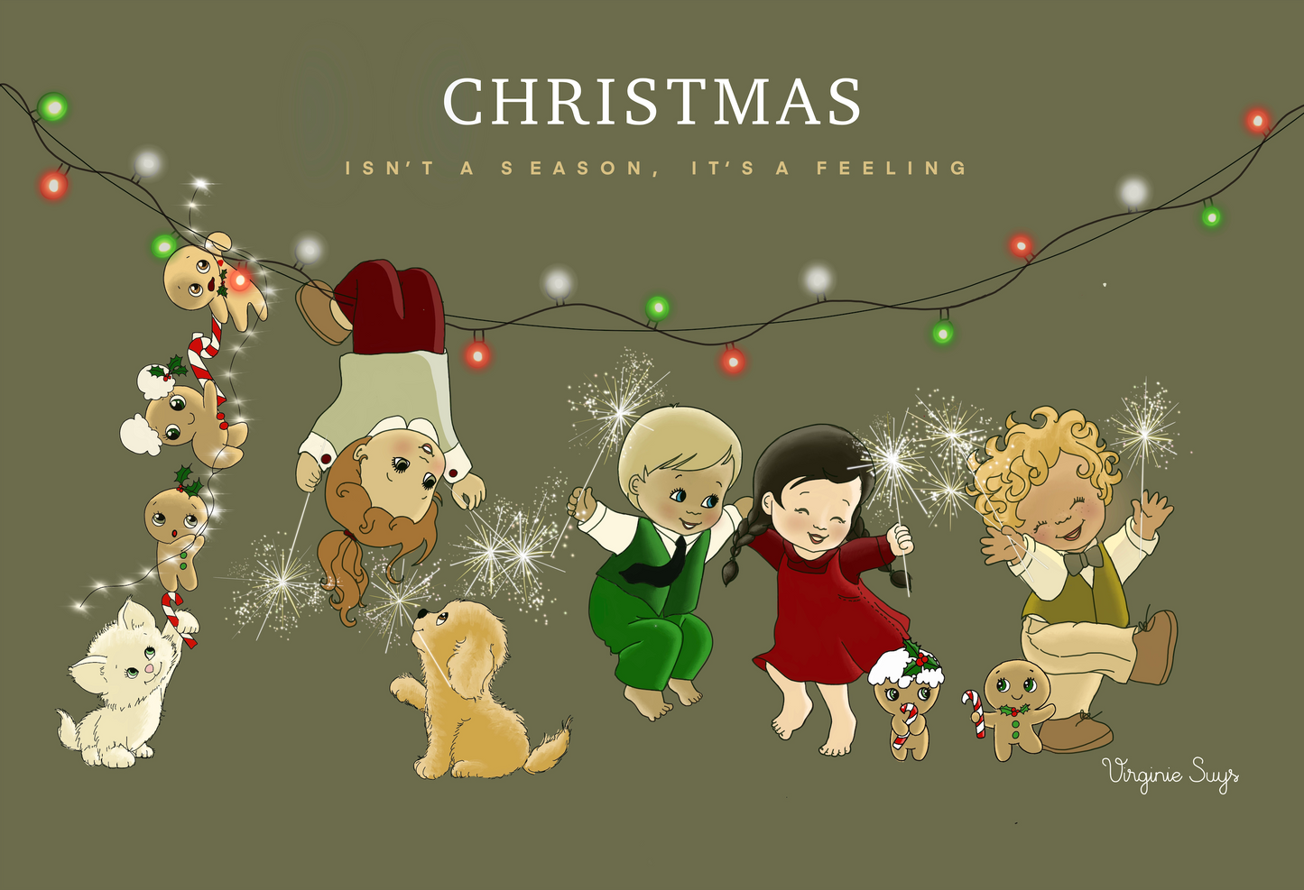 Christmascards NEW - boys, girls, pets and gingerbread men