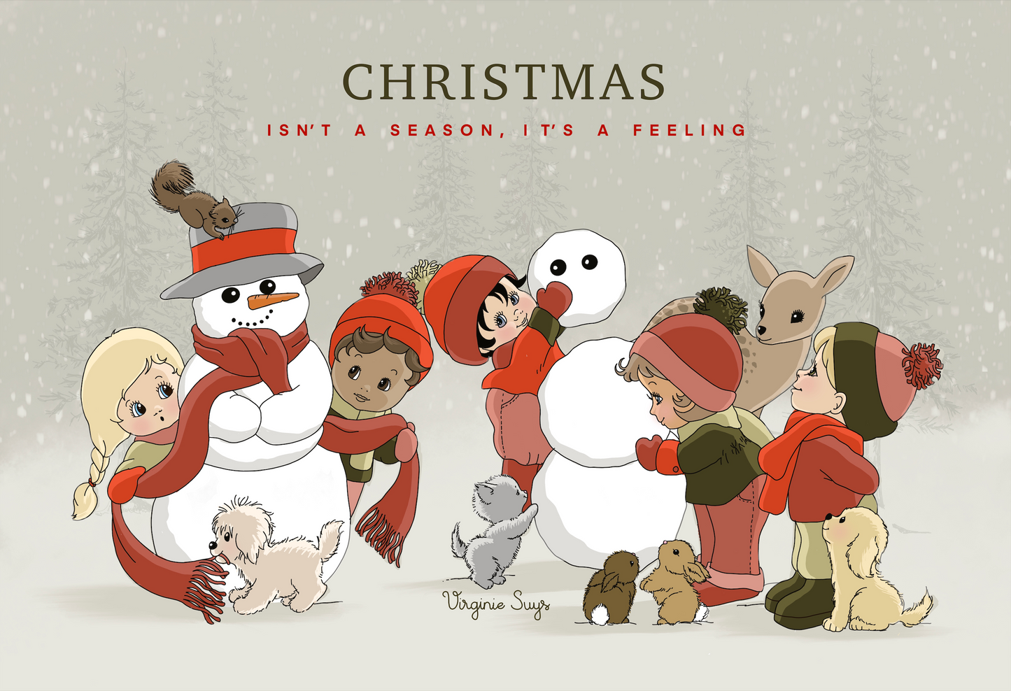 Christmascards NEW - snowman fun