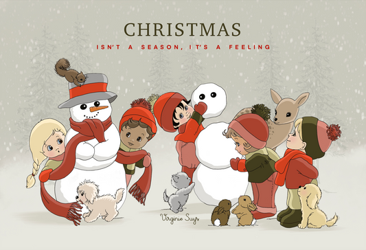 Christmascards - snowman fun