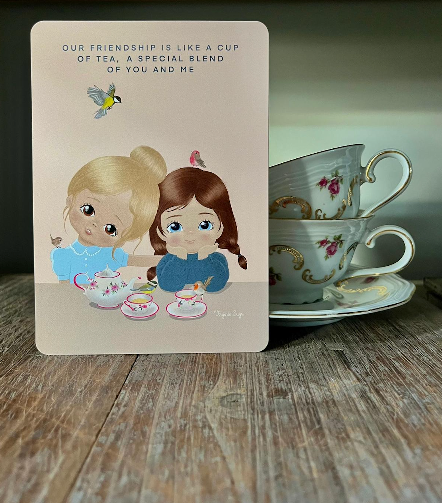 Wishcards - our friendship is like a cup of tea