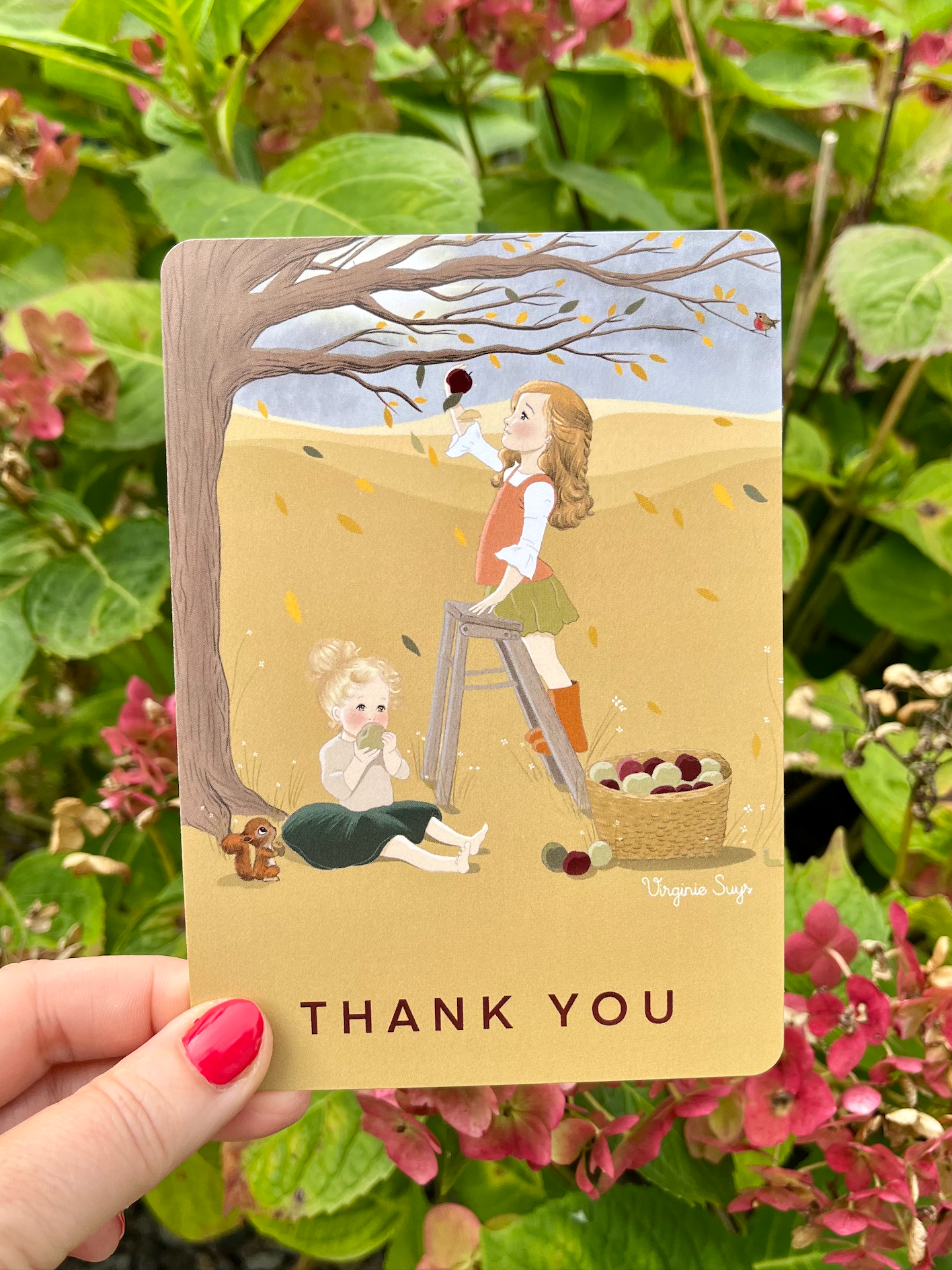 WK2314 Wishcard - thank you - autumn