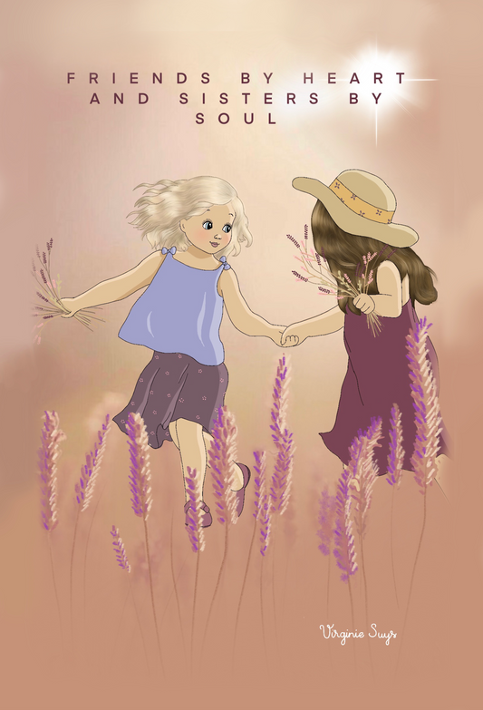 WK2312  Wishcards - friends by heart, sisters by soul - field